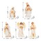Set of 2 13pcs Christmas Wooden & Epoxy Resin Nativity Figurine Set